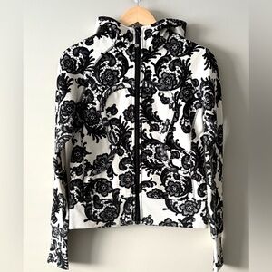 RARE Lululemon Scuba Hoodie Black Lace Print | Size 6 | Streetwear Y2K